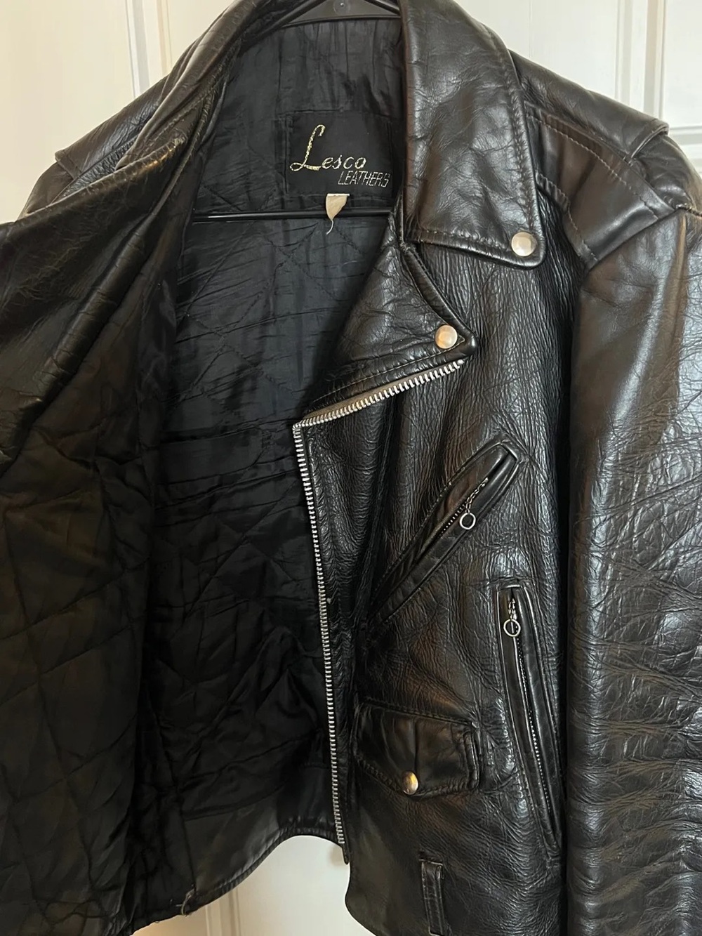 Leather motorcycle jacket - Picture 4 of 5